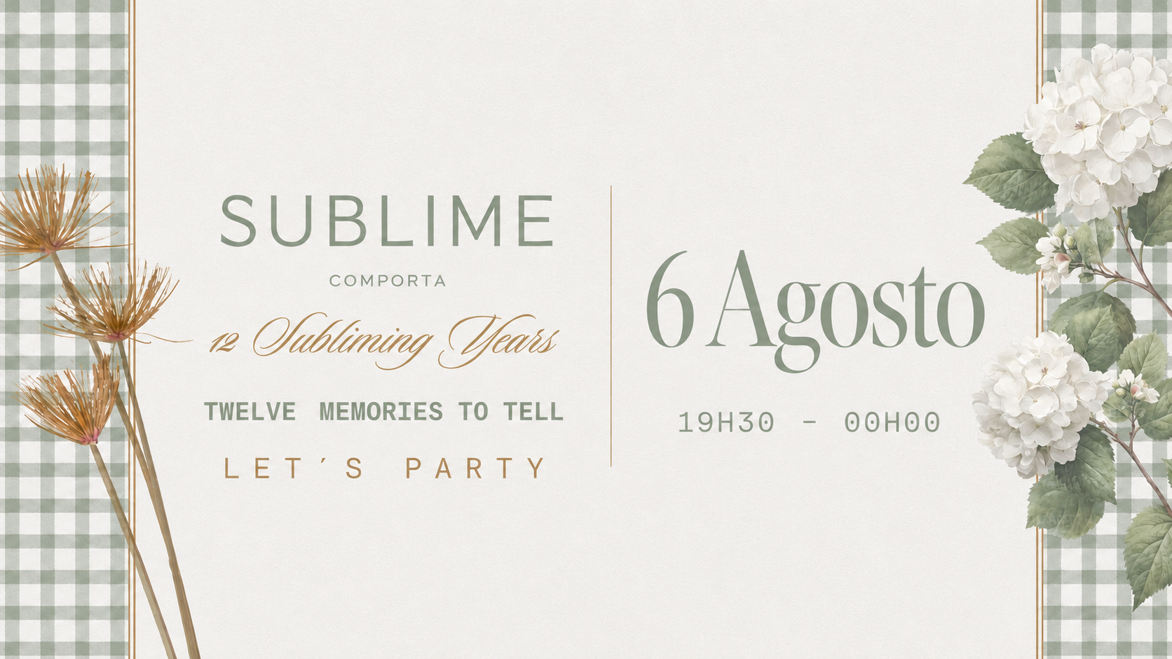 Festa de Verão Sublime 2026: Twelve Memories to Tell