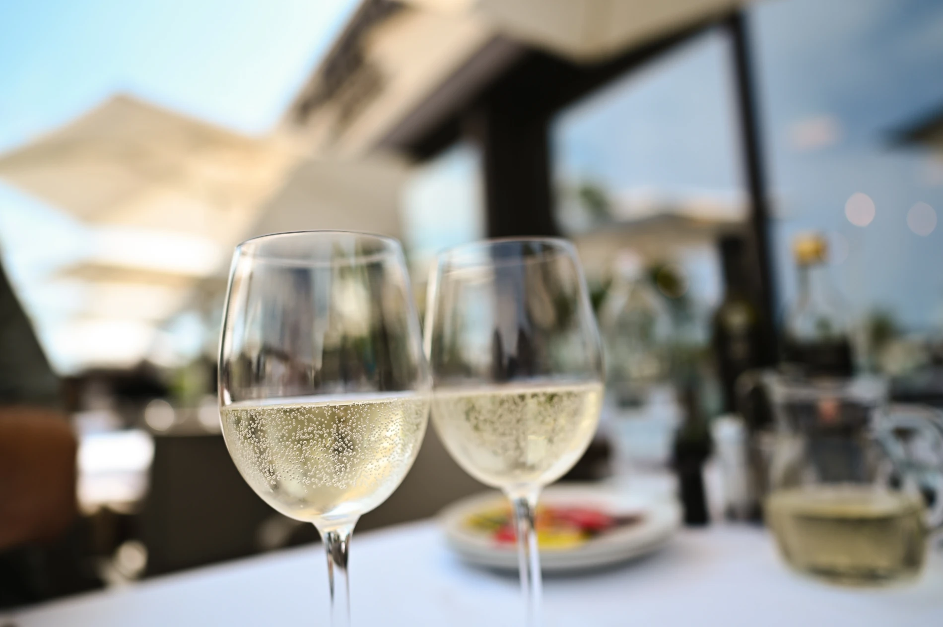 Jantar romântico no terraço